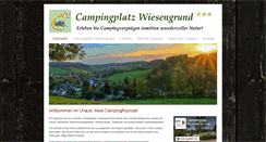 Desktop Screenshot of camping-wiesengrund.de
