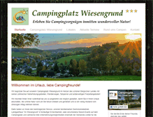 Tablet Screenshot of camping-wiesengrund.de
